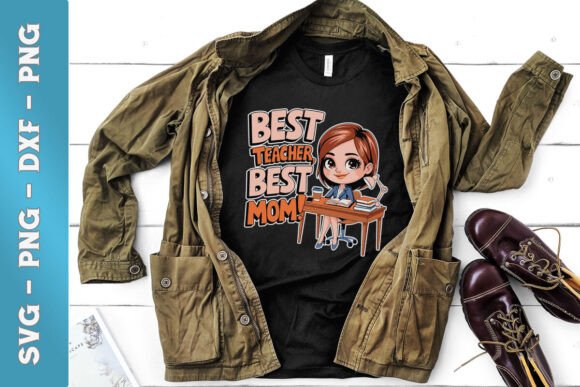 Best Teacher Best Mom Mother's Day SVG