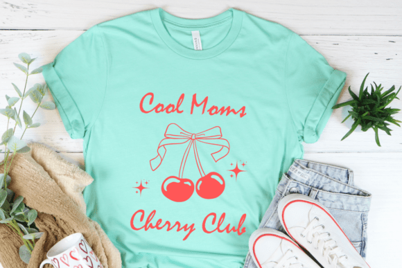 Cool Mom Cherry Club Svg, Mother’s Day