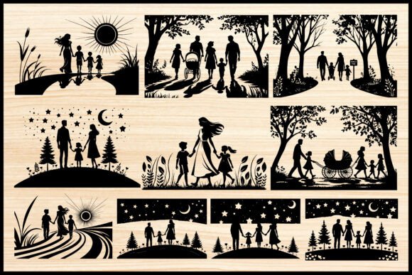 Family Walk Nature Vector Bundle: A Designer’s Review
