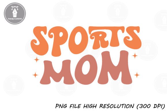 First Look at the Sports Mom Retro Groovy SVG Design