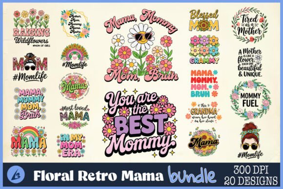 Floral Retro Mama SVG Bundle: A Stitch-Ready Review