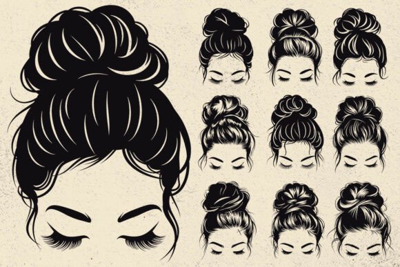 Messy Bun SVG File, Hair SVG, Girl Svg – Embroidery Review