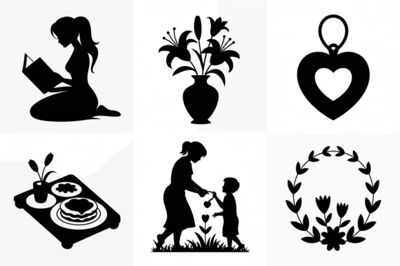 Mom and Child SVG Bundle