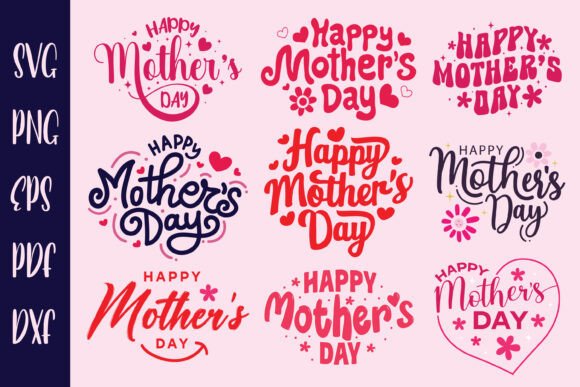 Mother s Day SVG Bundle Mom Typography Review