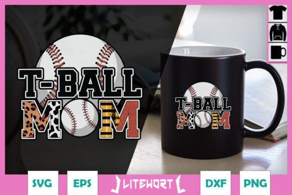 T-ball Mom Sport Mama SVG